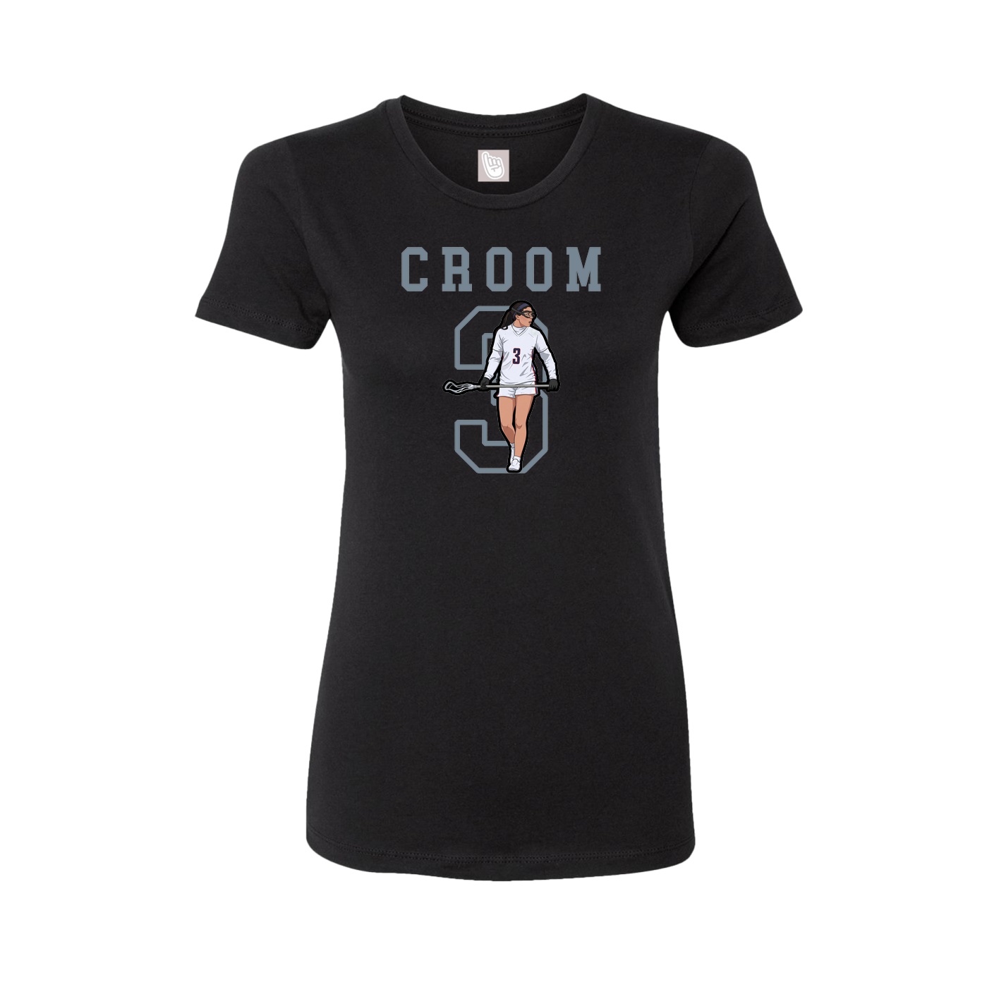 Fitted Women's Tee — Shirsey in Black