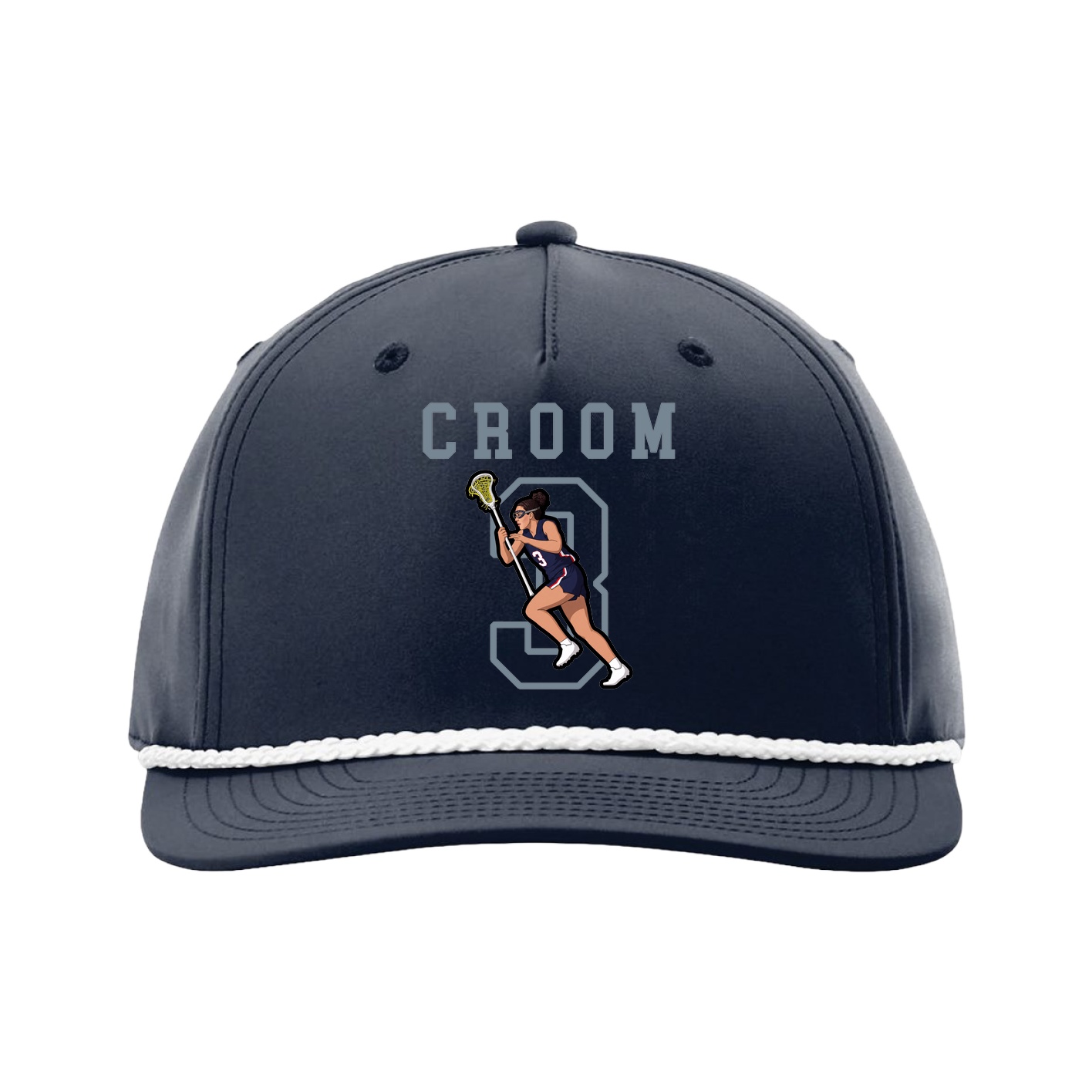 Five-Panel Classic Rope Cap — Shirsey in Navy