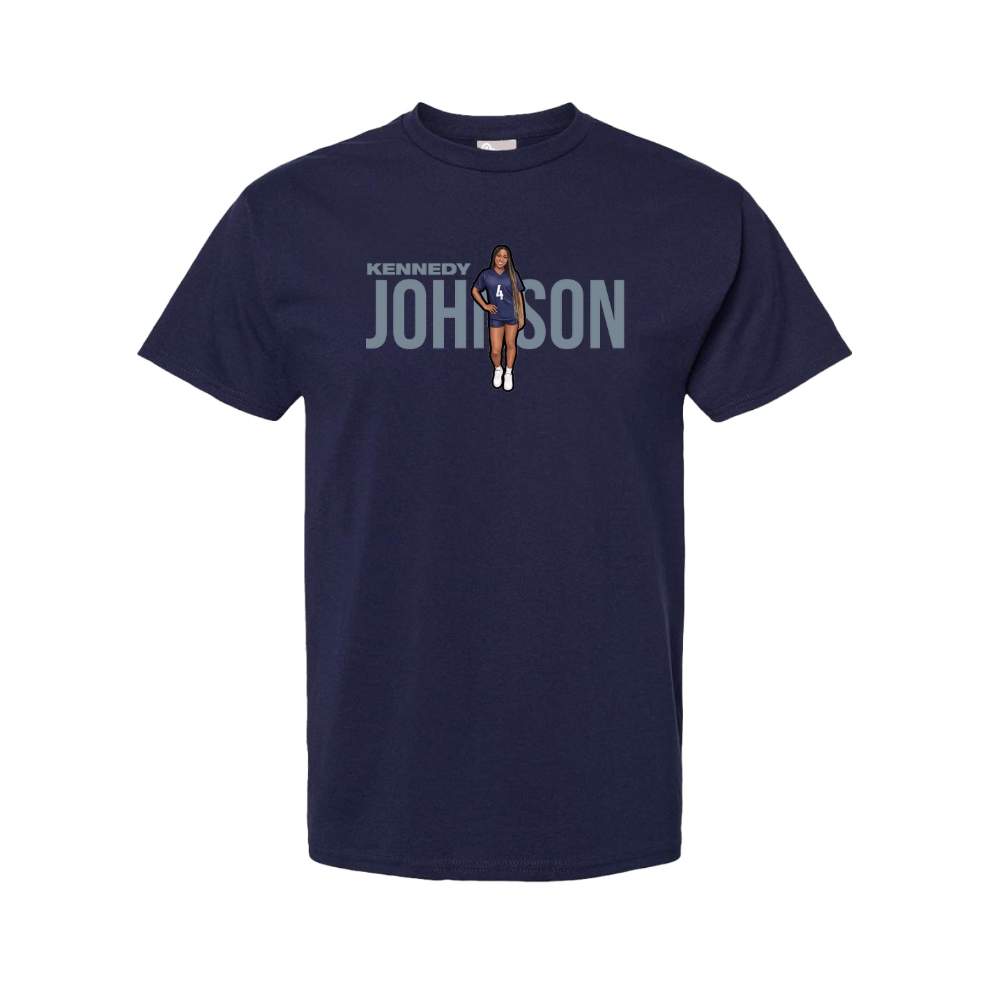 Tee — Player Name in Navy