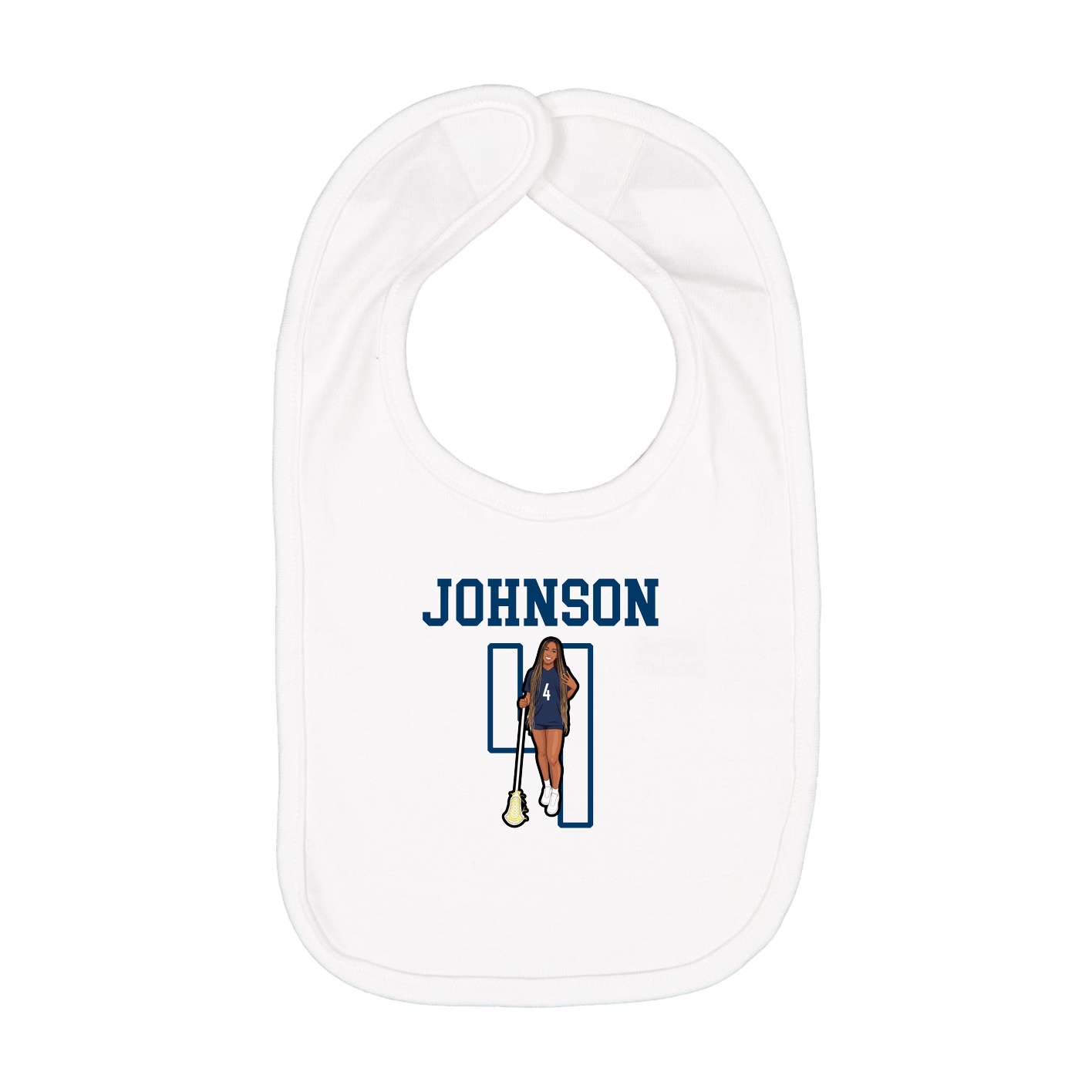 Infant Bib — Shirsey in White