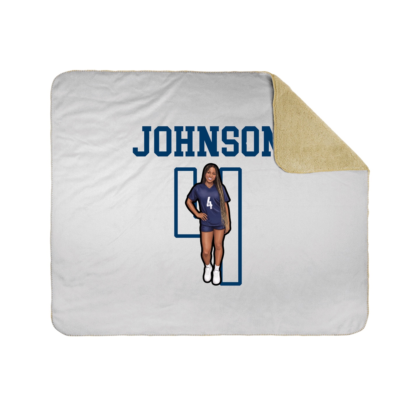 Throw Blanket — Shirsey in White