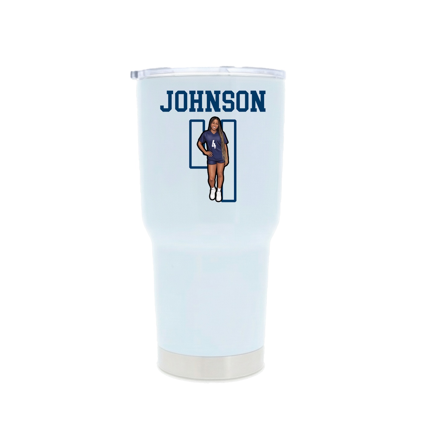 30oz Stainless Steel Tumbler — Shirsey in White