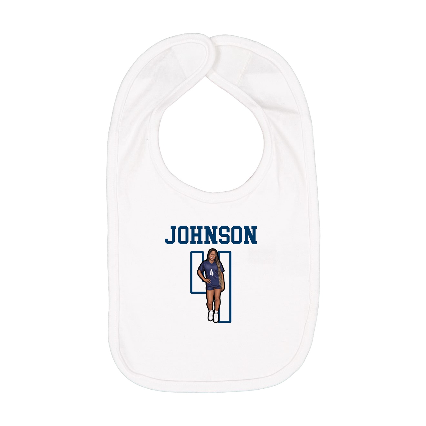 Infant Bib — Shirsey in White
