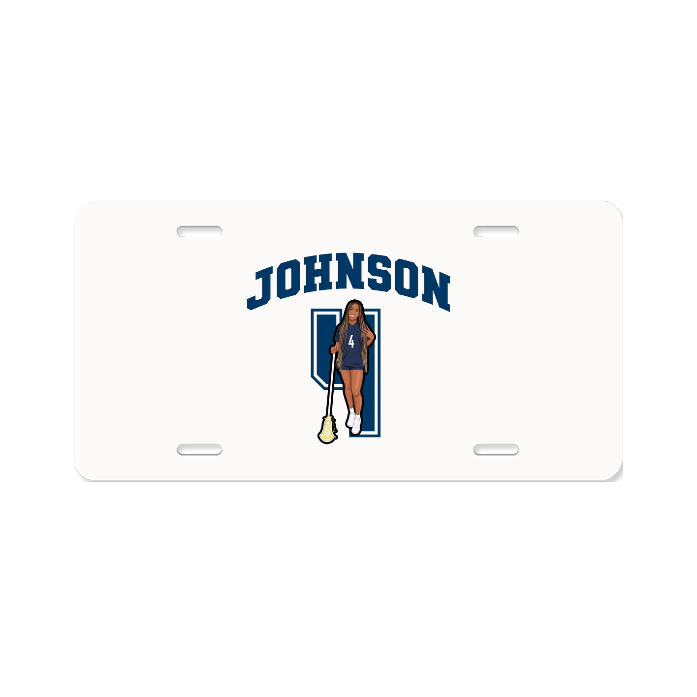License Plate — Number in Classic