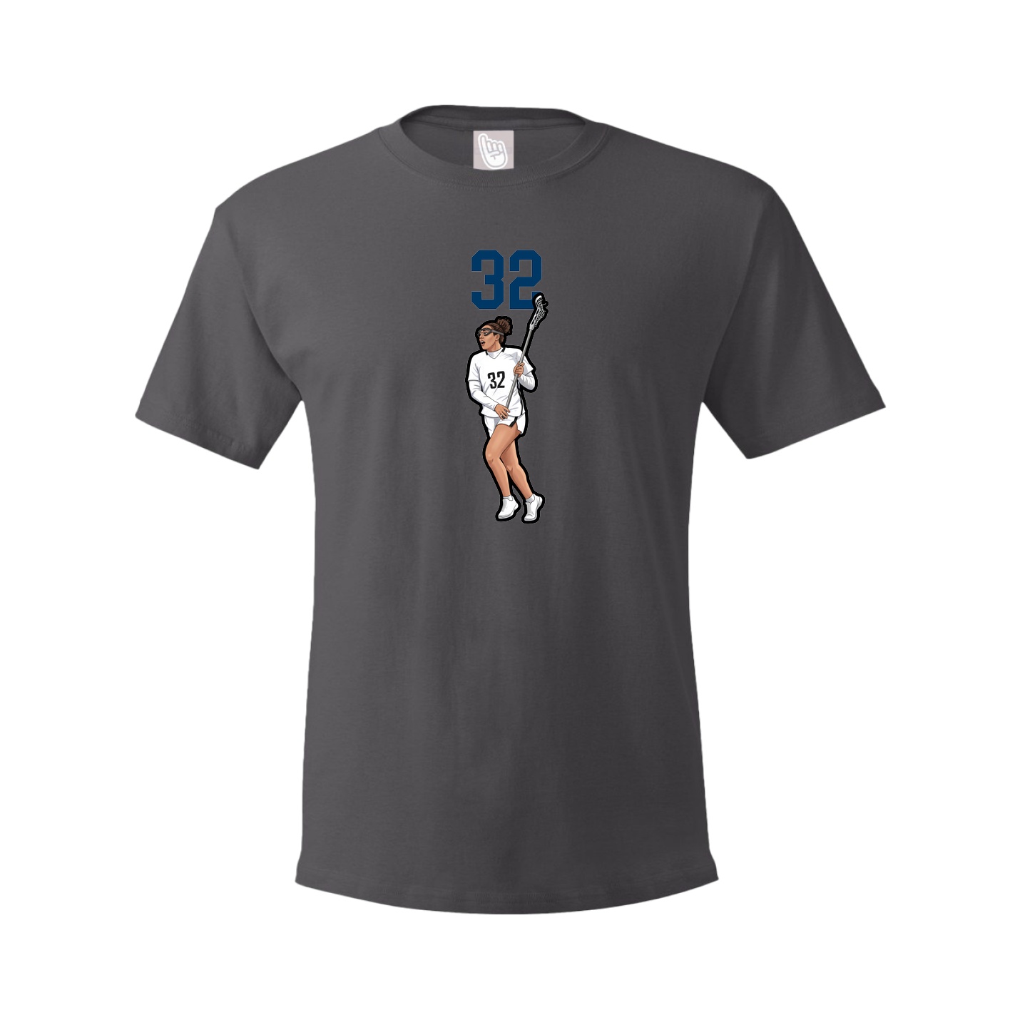 Tee — Number Top in Grey