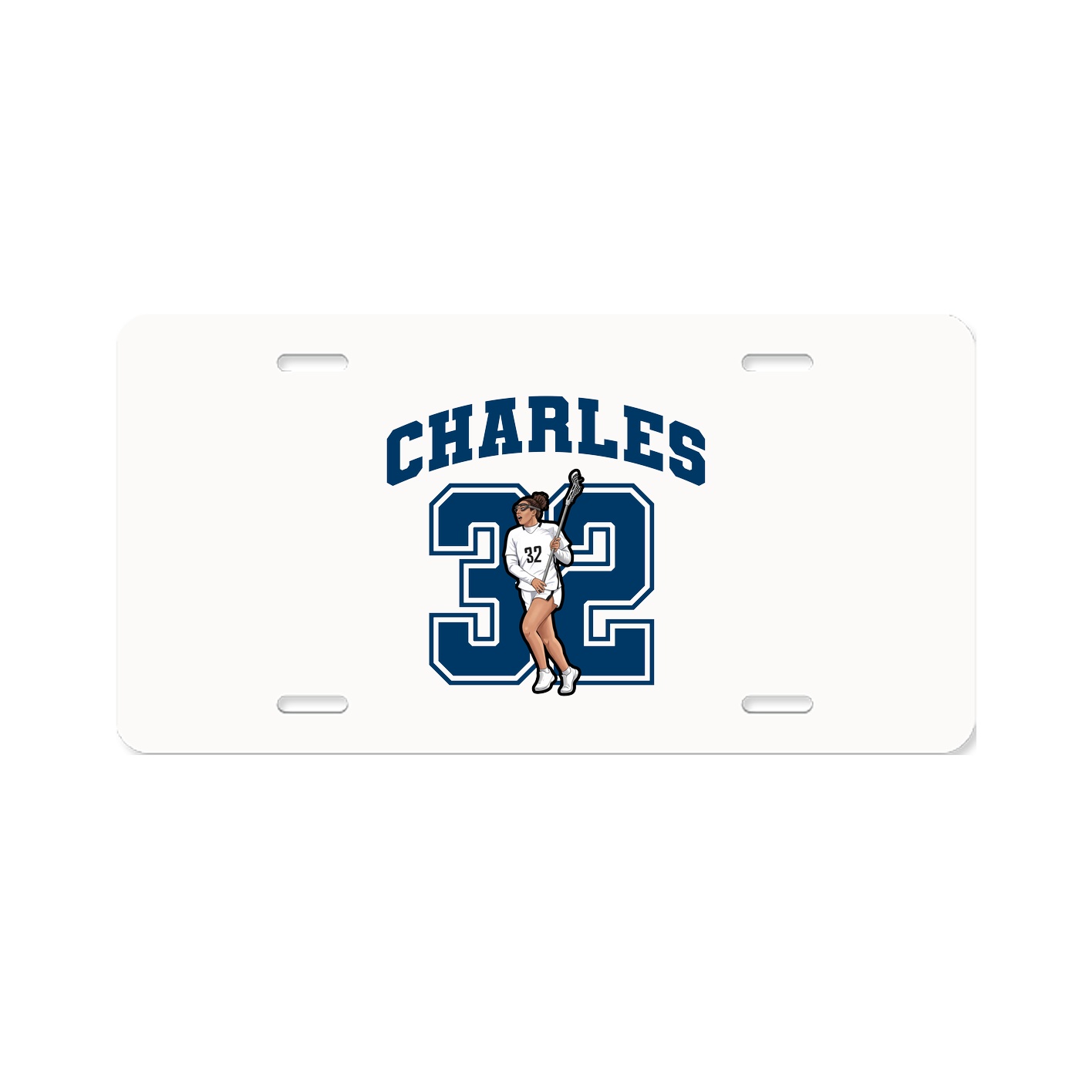 License Plate — Number in Classic