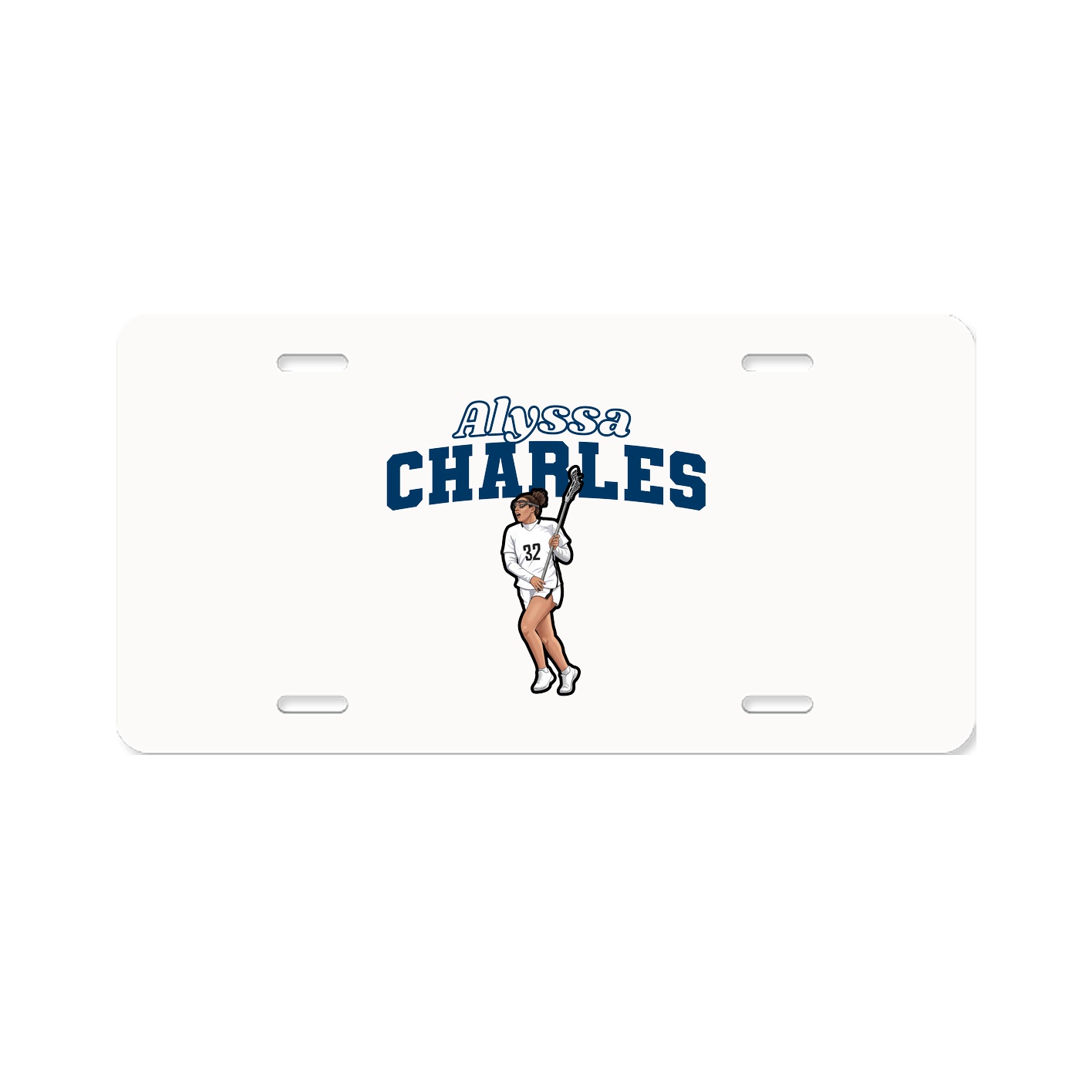License Plate — Name Arch in Classic