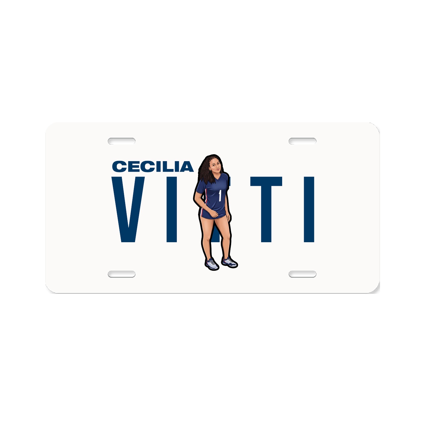 License Plate — Player Name in Classic