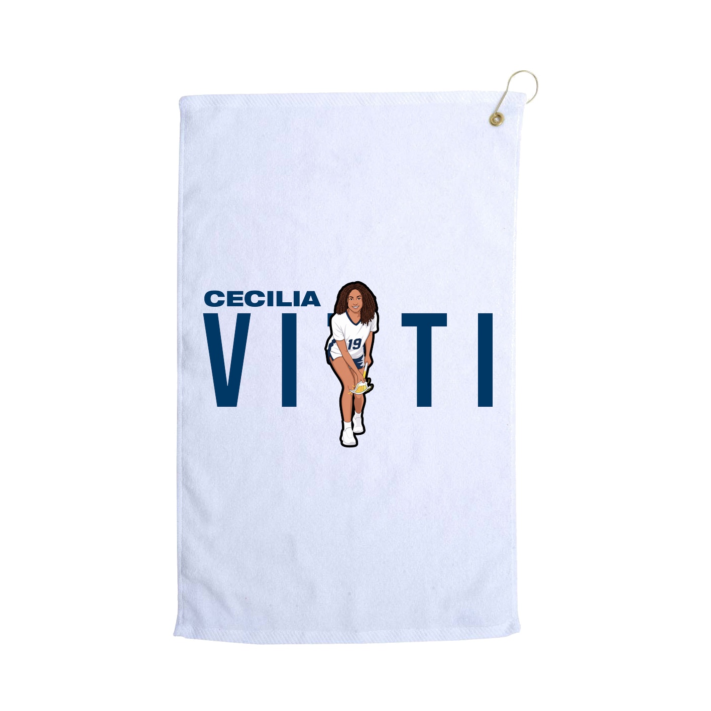 Golf Towel — Player Name in White