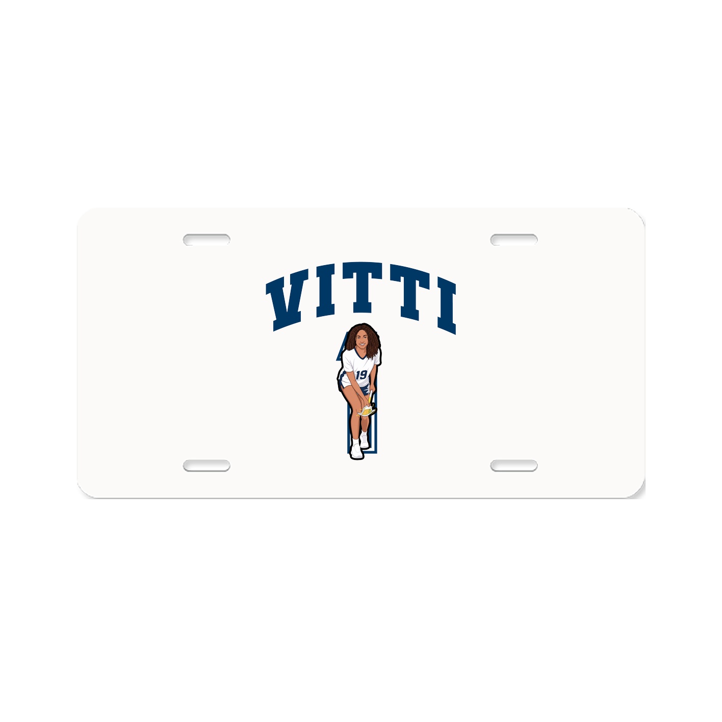 License Plate — Number in Classic