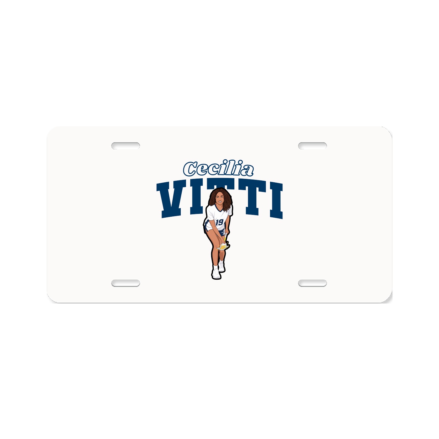 License Plate — Name Arch in Classic