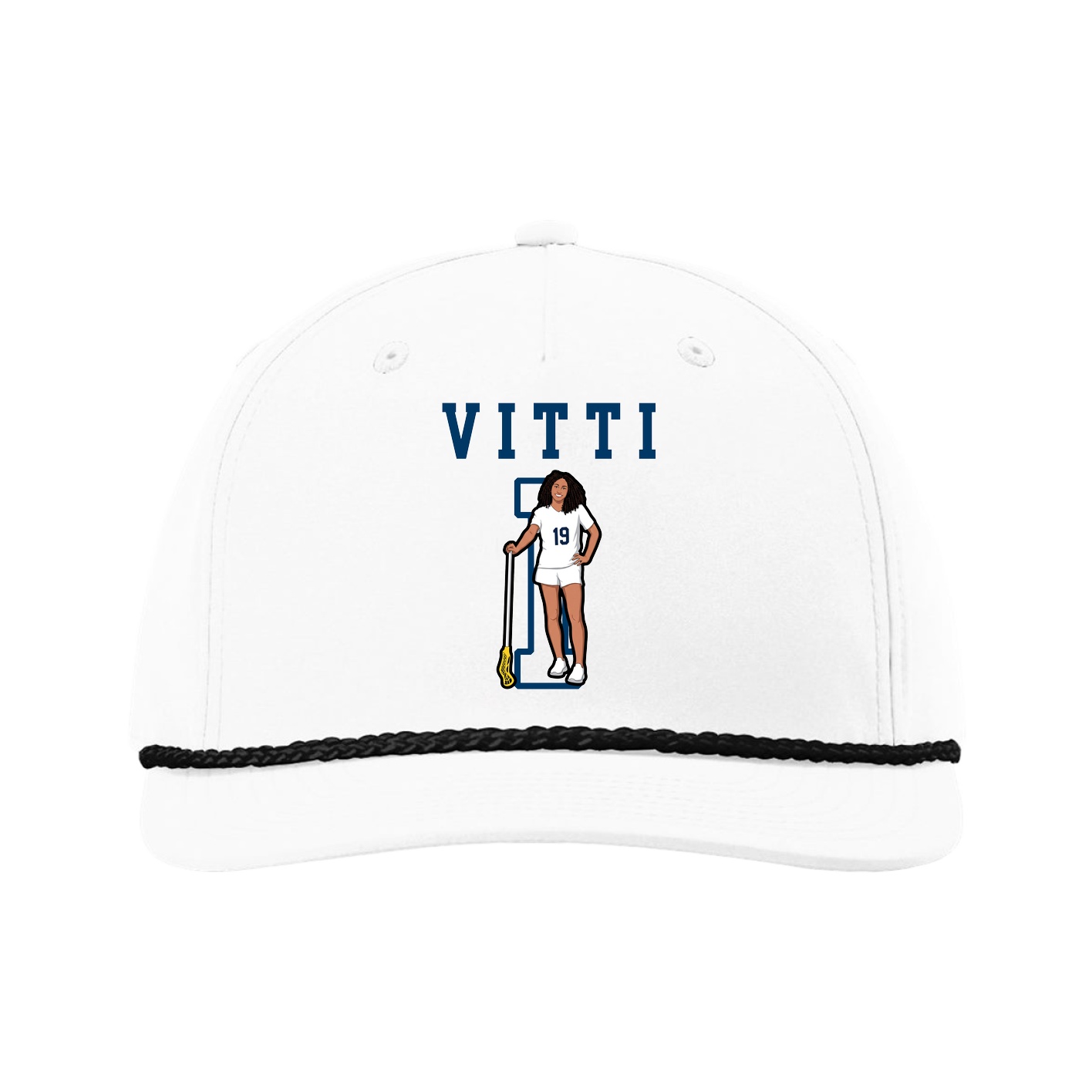 Five-Panel Classic Rope Cap — Shirsey in White
