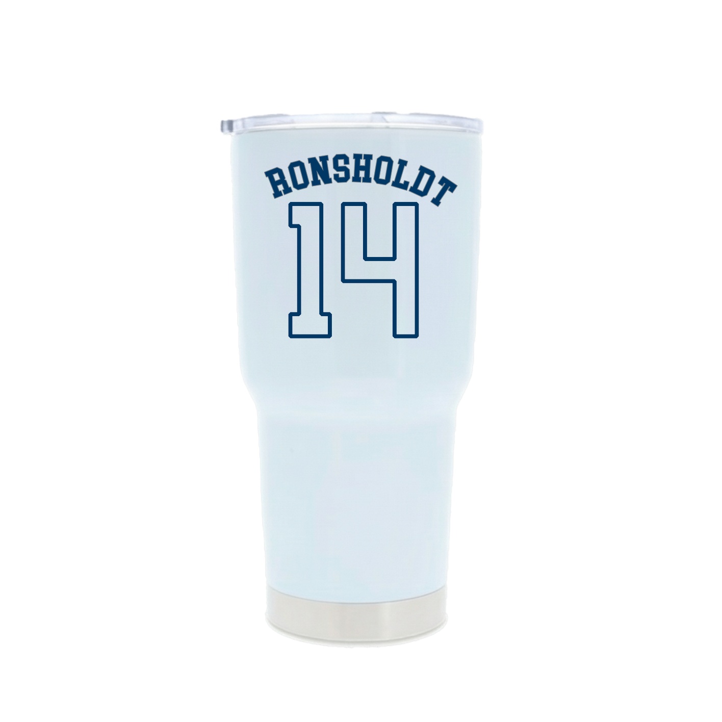 30oz Stainless Steel Tumbler — Shirsey Arch in White