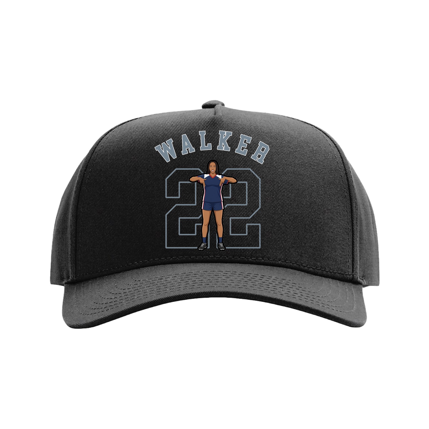 Full Fabric Five-Panel Champ Cap
