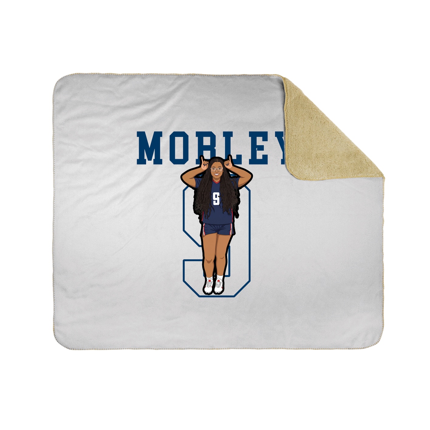 50x60 Sherpa Lined Throw Blanket