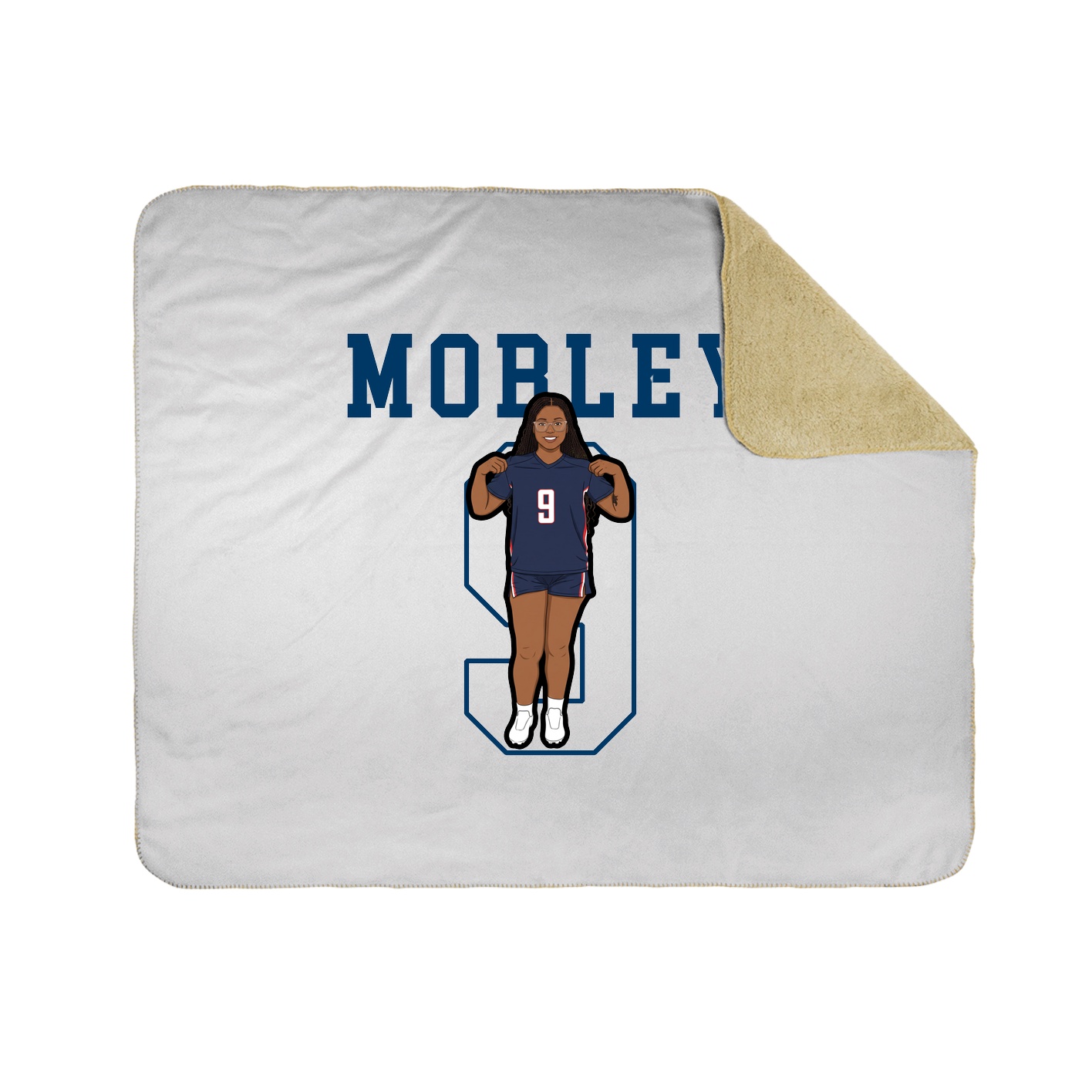 Throw Blanket — Shirsey in White