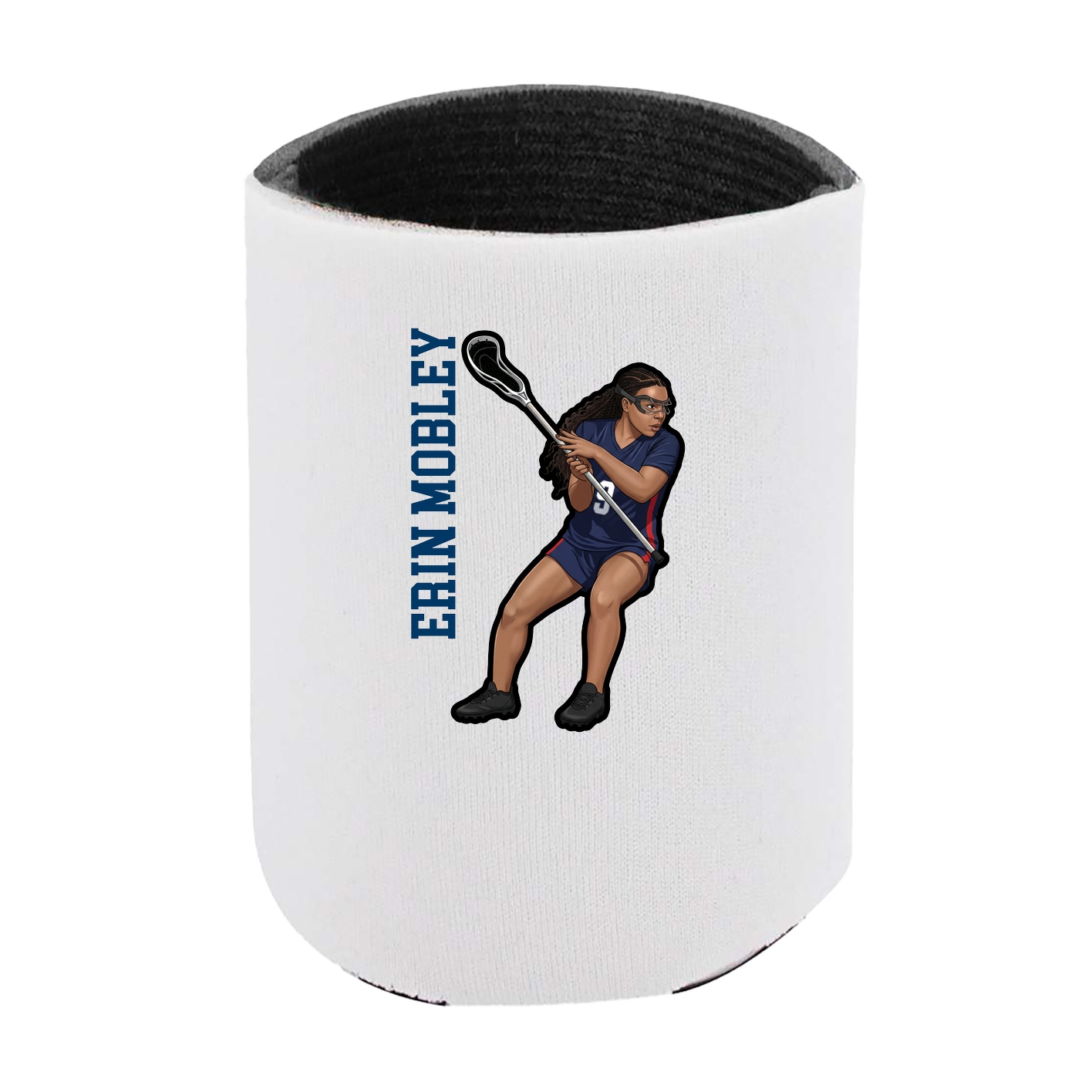 Can Holder — Name Vertical in White