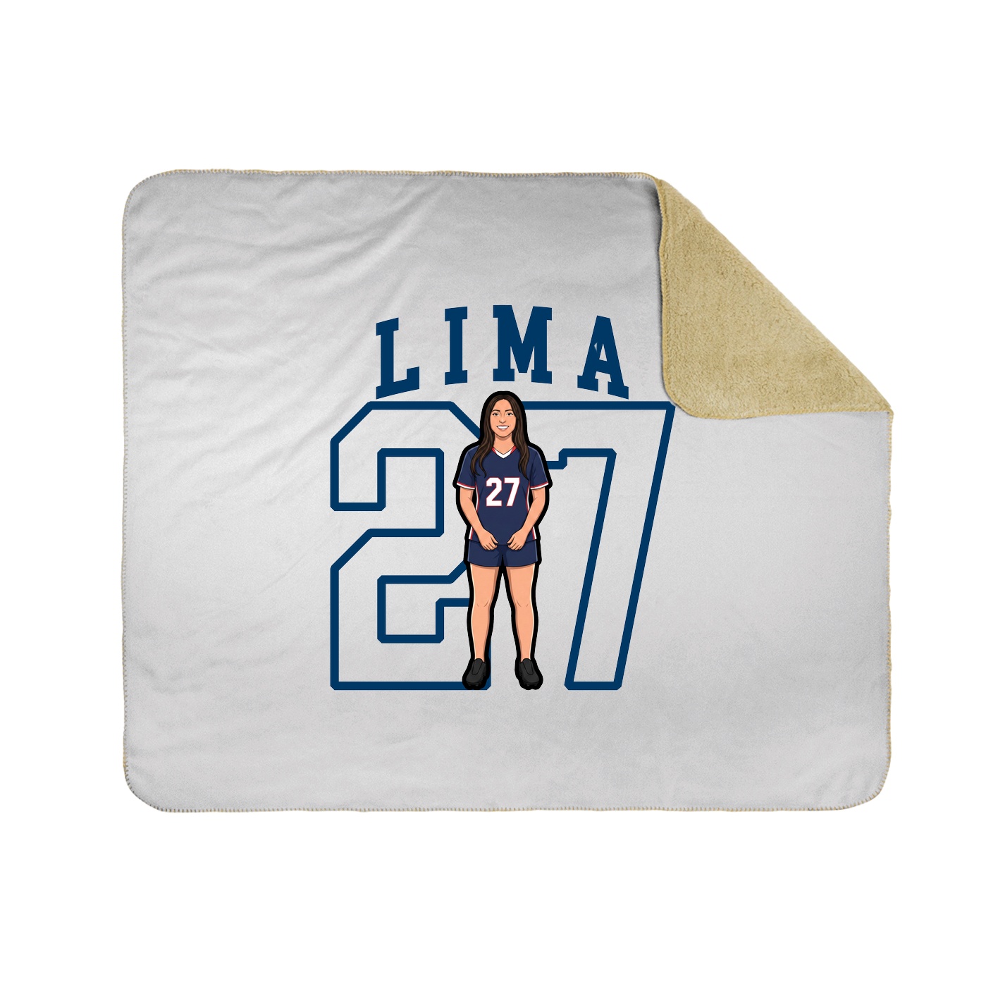 Throw Blanket — Shirsey in White
