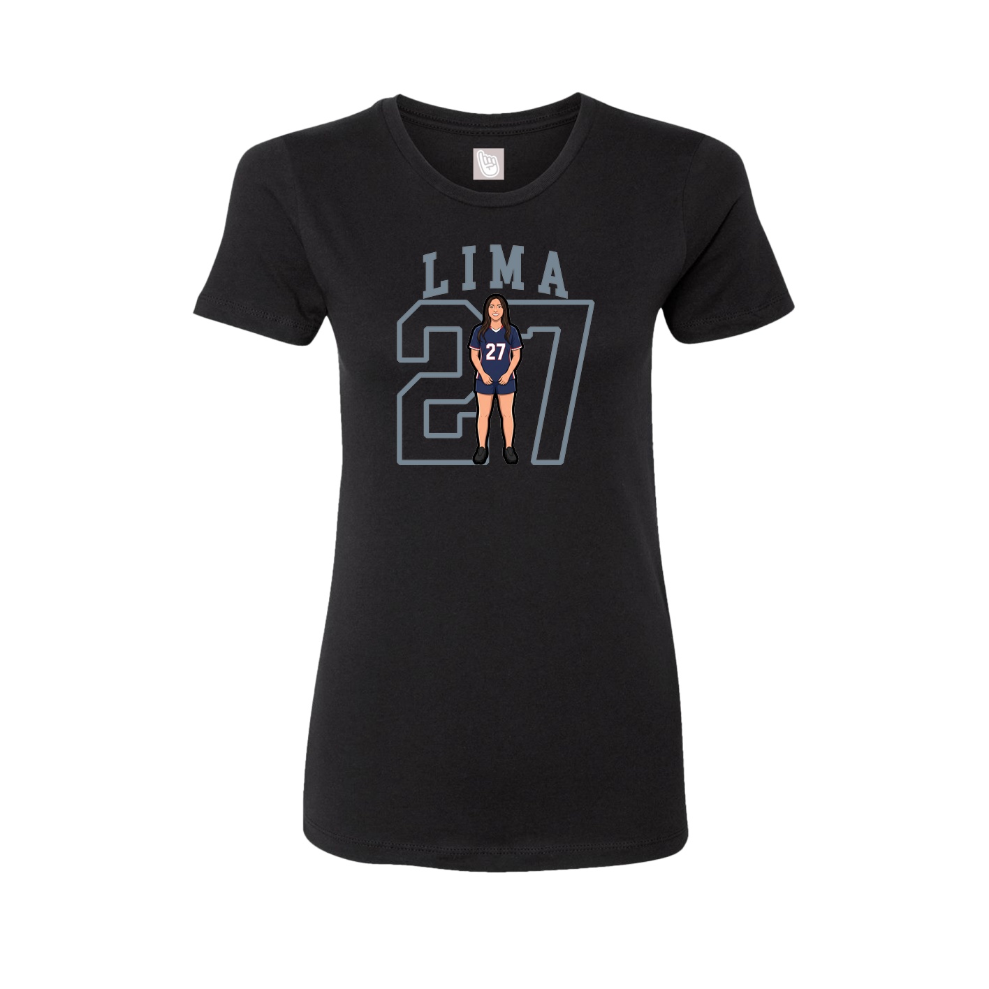 Fitted Women's Tee — Shirsey in Black