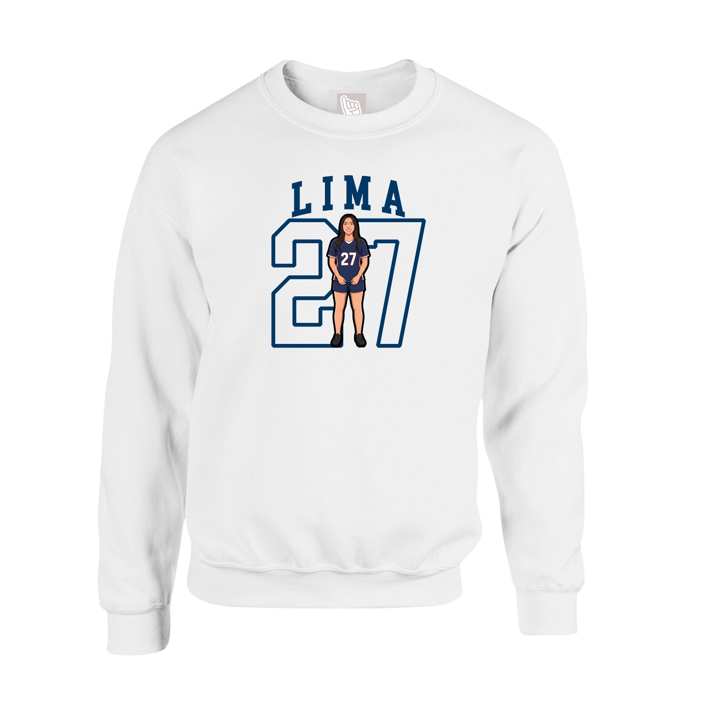 Fleece Crew — Shirsey in White