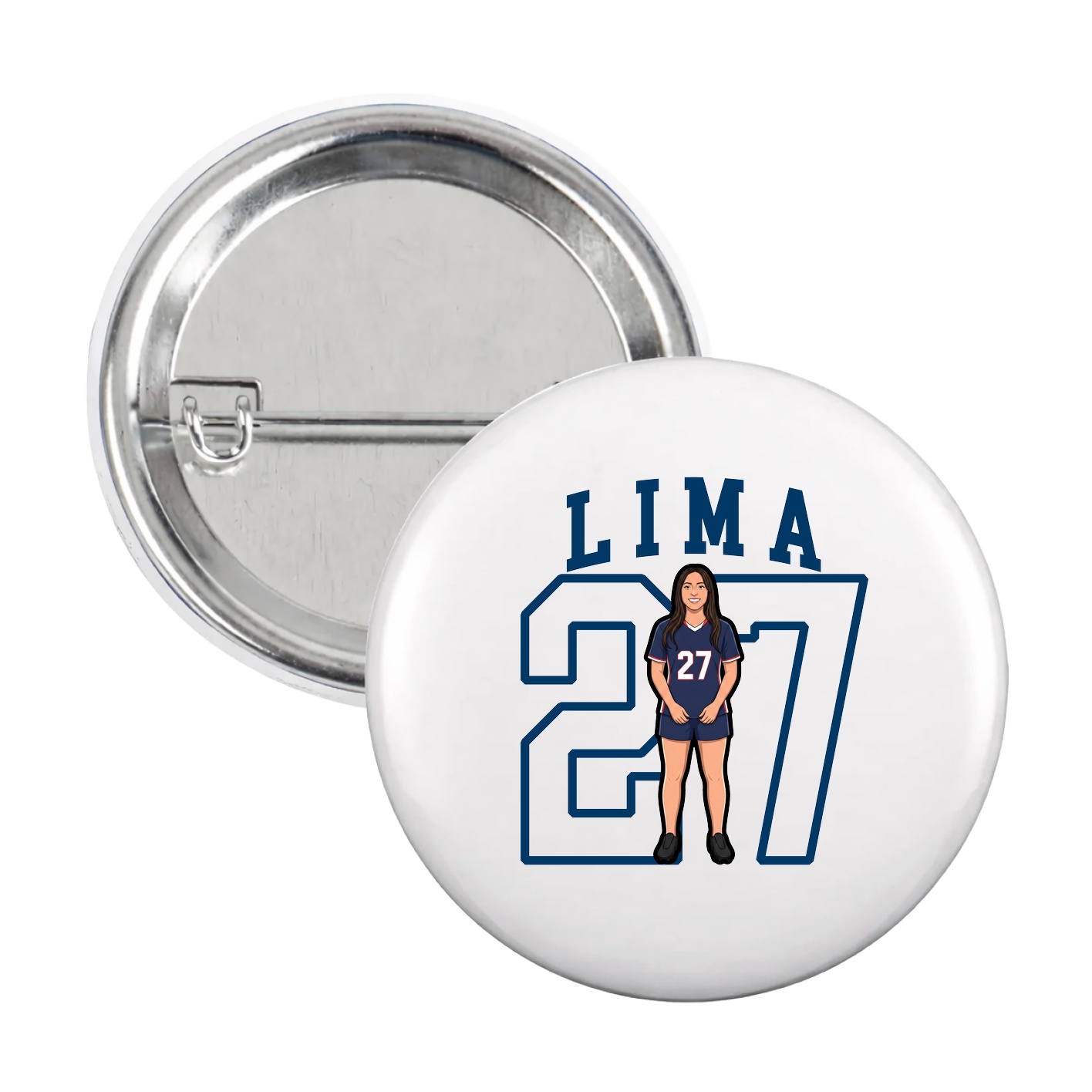 Game Day Button — Shirsey in White