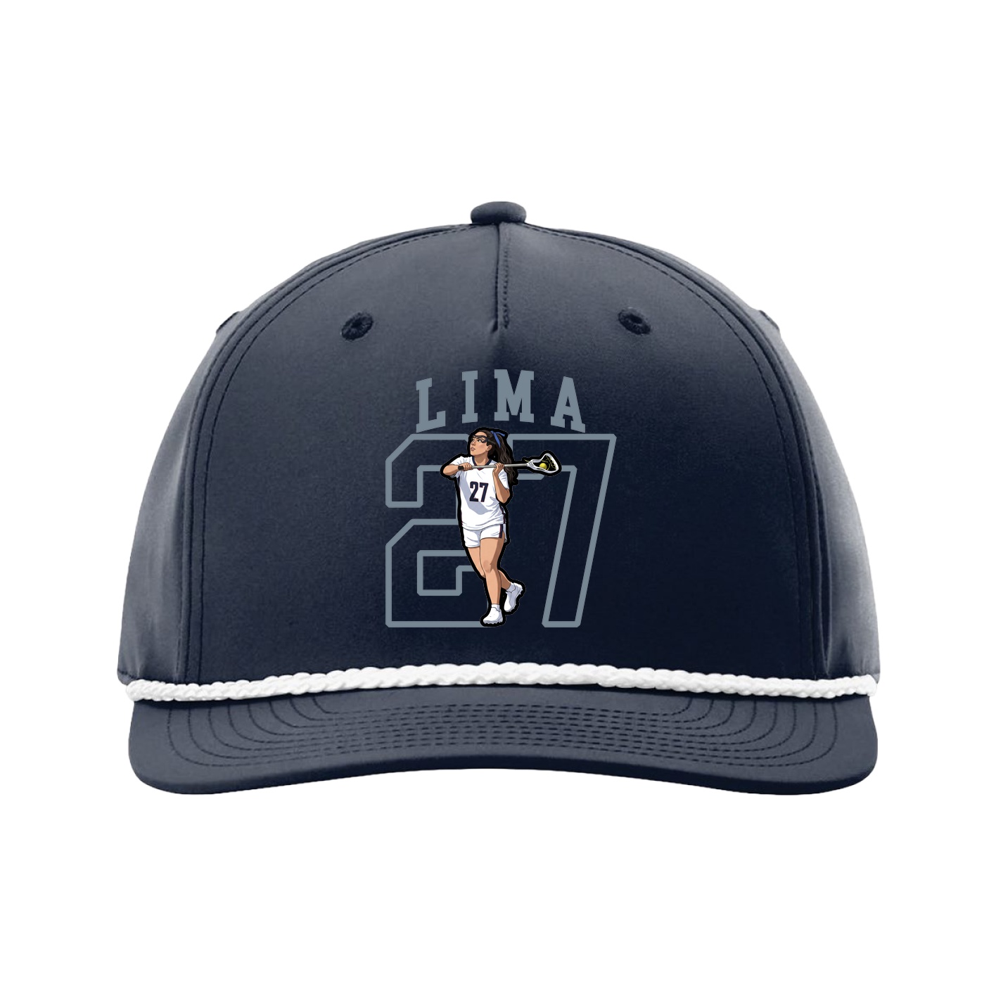 Five-Panel Classic Rope Cap — Shirsey in Navy