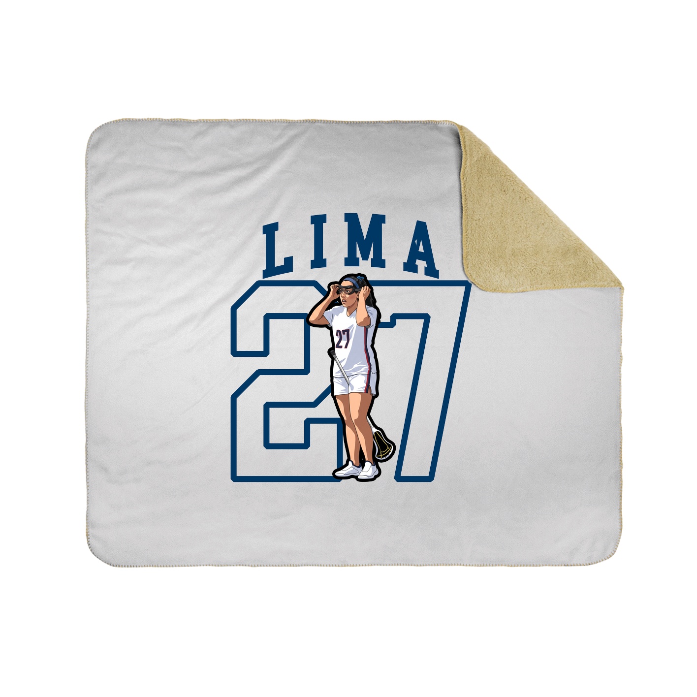 Throw Blanket — Shirsey in White