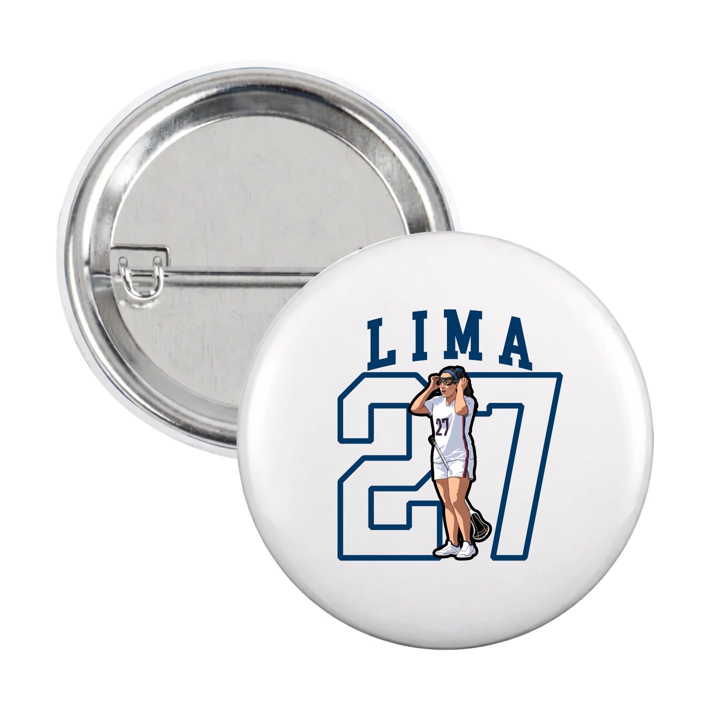 Game Day Button — Shirsey in White