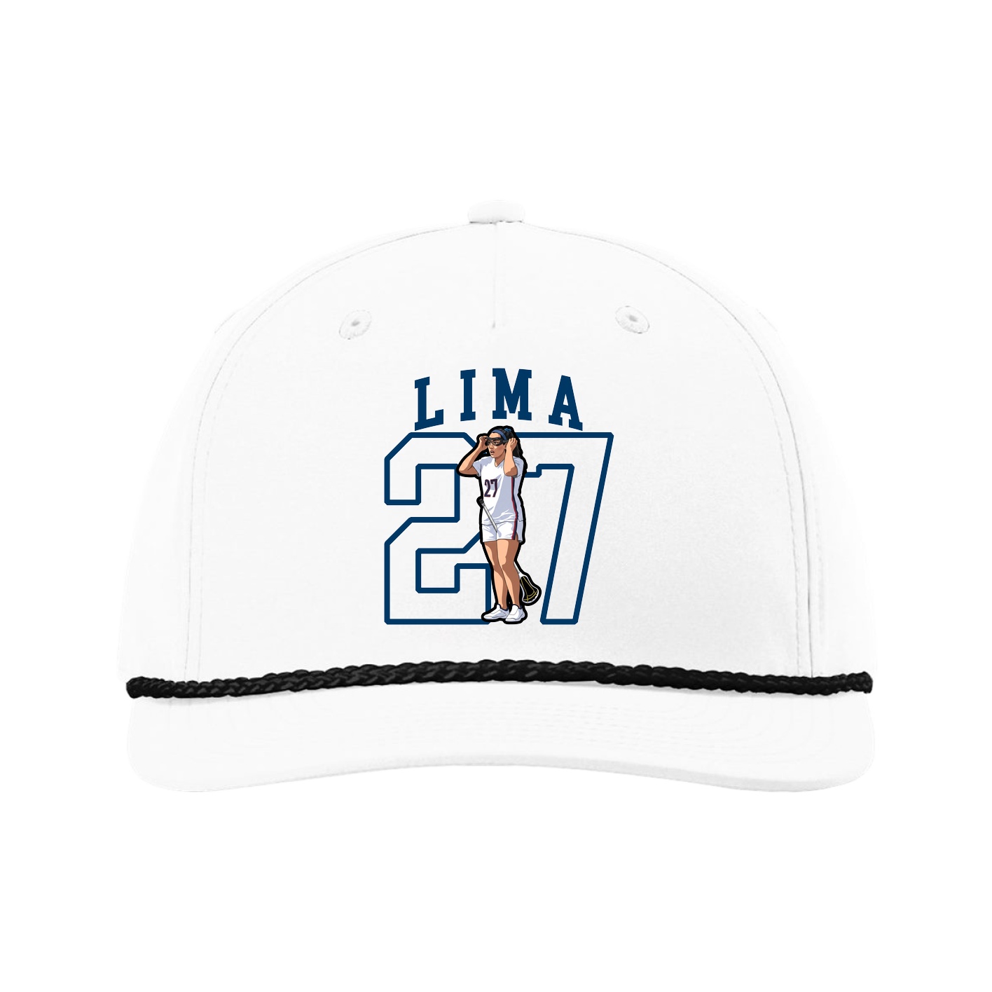 Five-Panel Classic Rope Cap — Shirsey in White