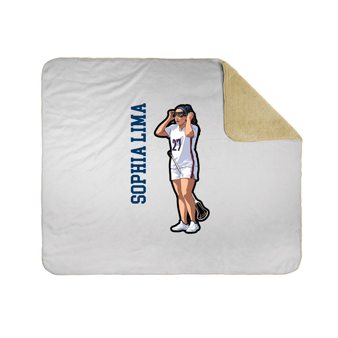 50x60 Sherpa Lined Throw Blanket