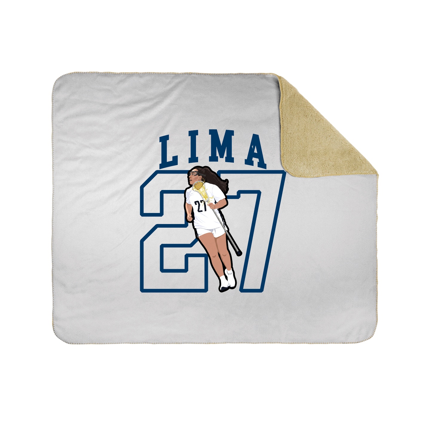Throw Blanket — Shirsey in White