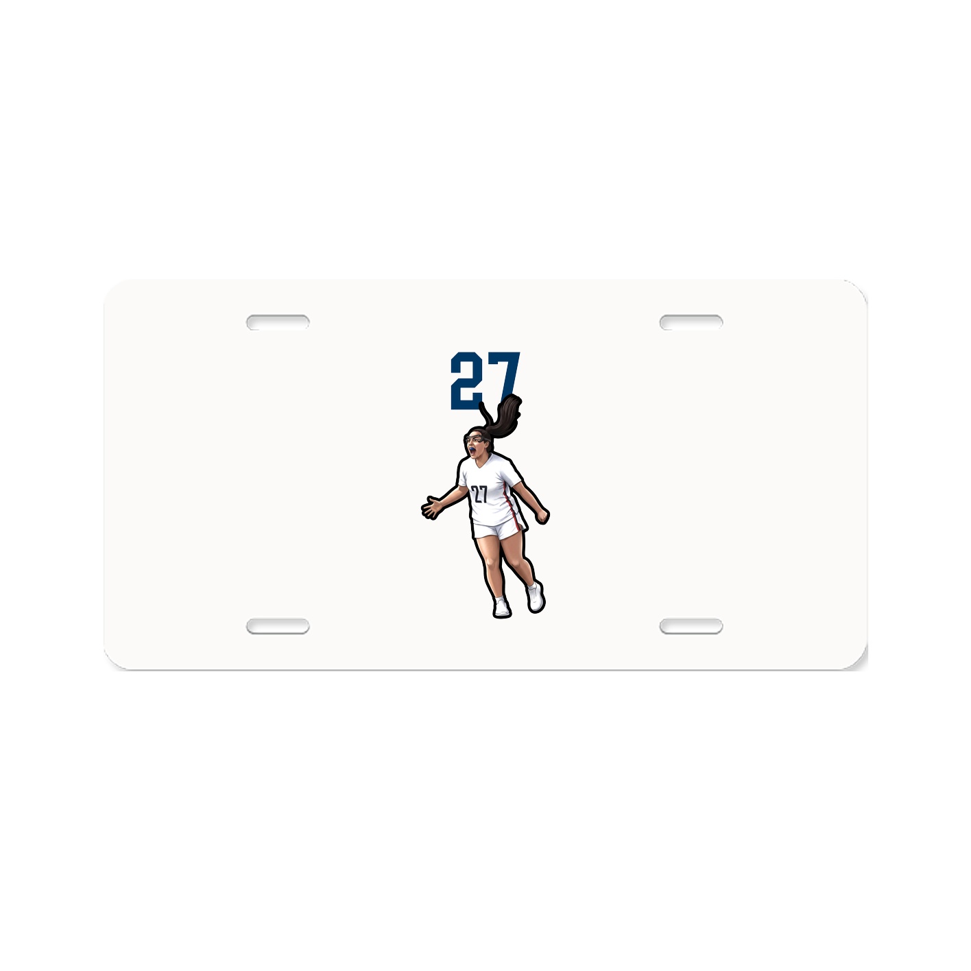 License Plate — Number Top in Classic