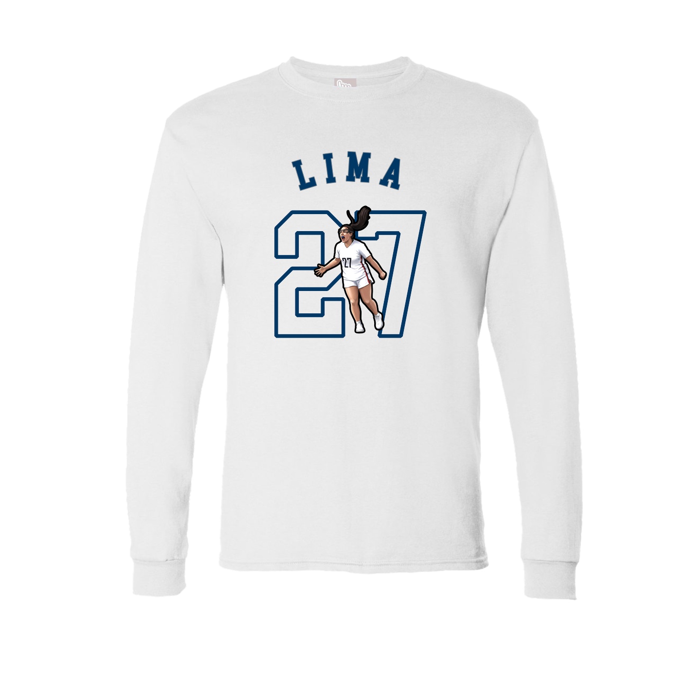 Long Sleeve Tee — Shirsey Arch in White