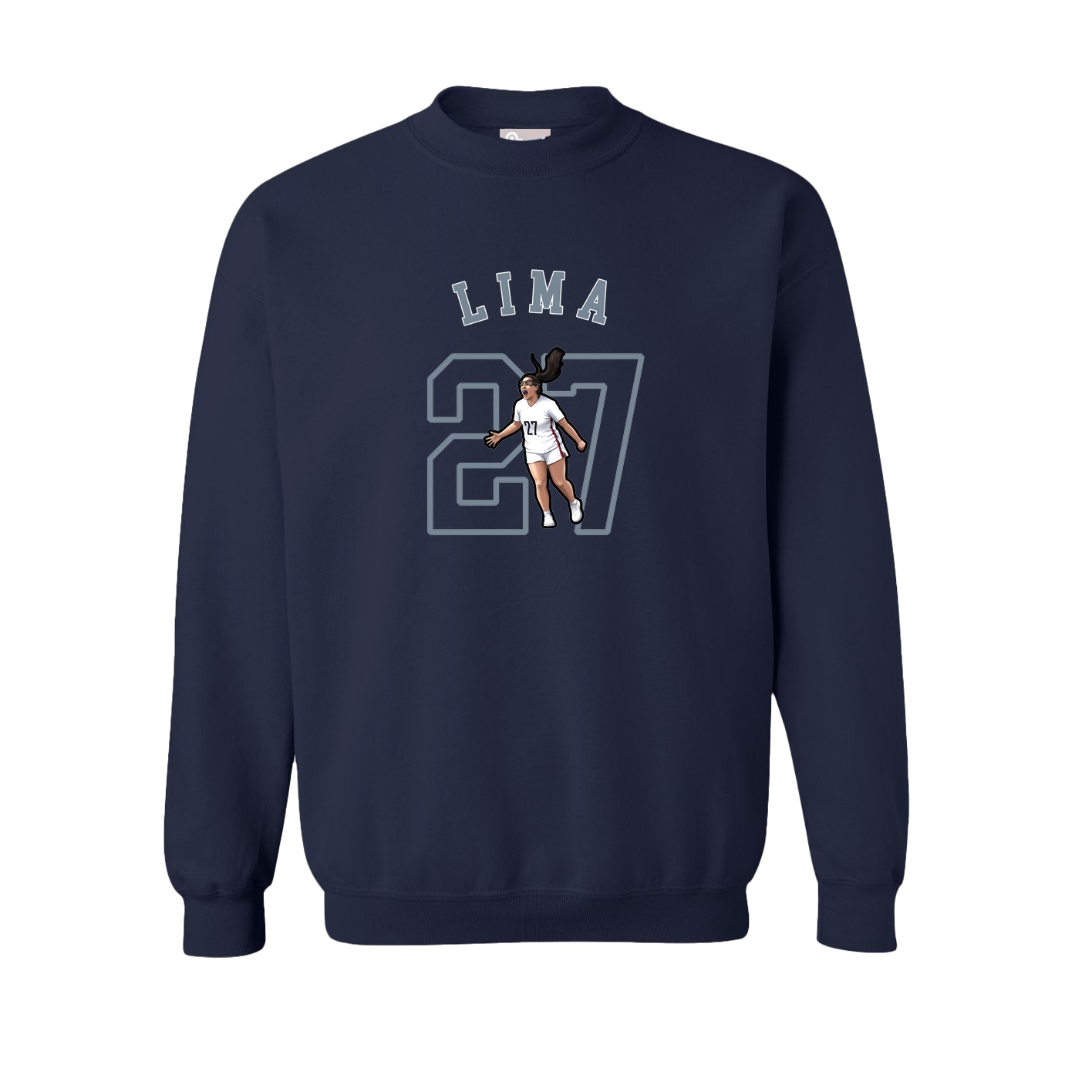 Fleece Crew — Shirsey Arch in Navy