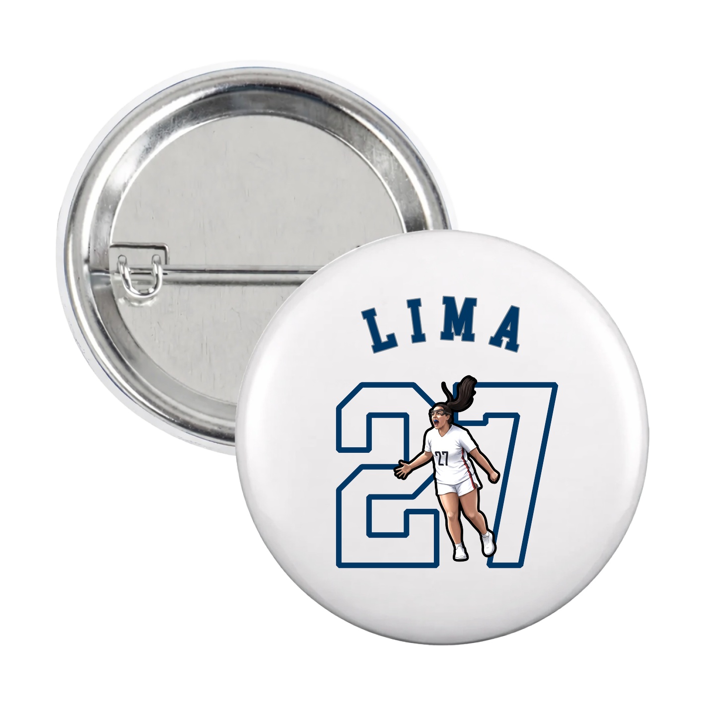 Game Day Button — Shirsey Arch in White