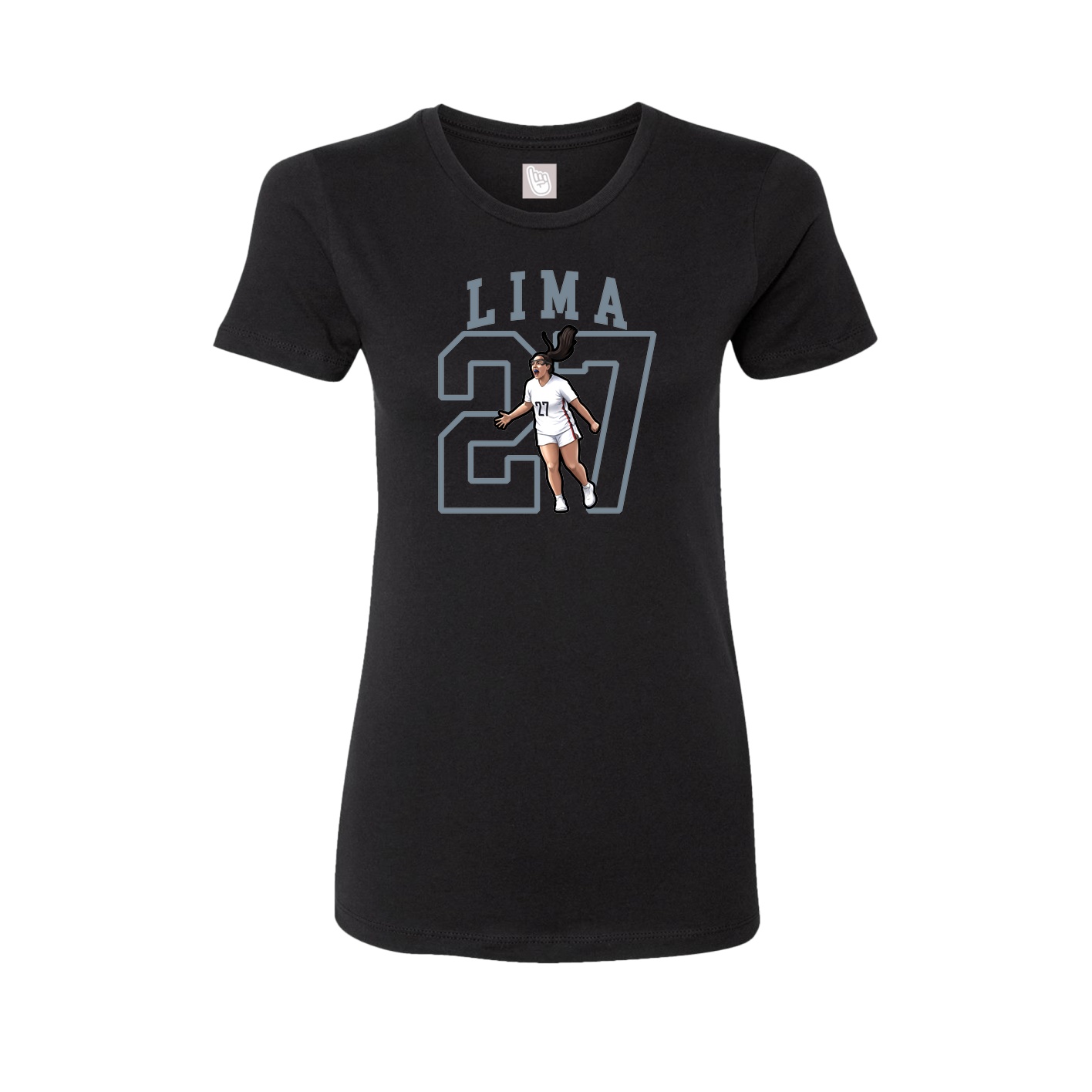 Fitted Women's Tee — Shirsey in Black