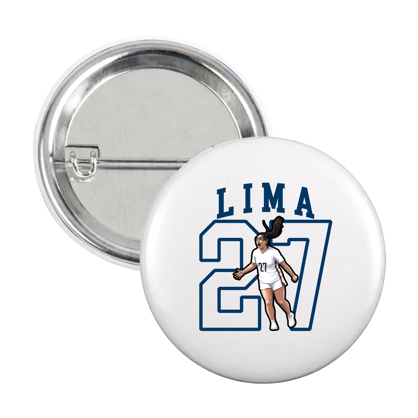 Game Day Button — Shirsey in White