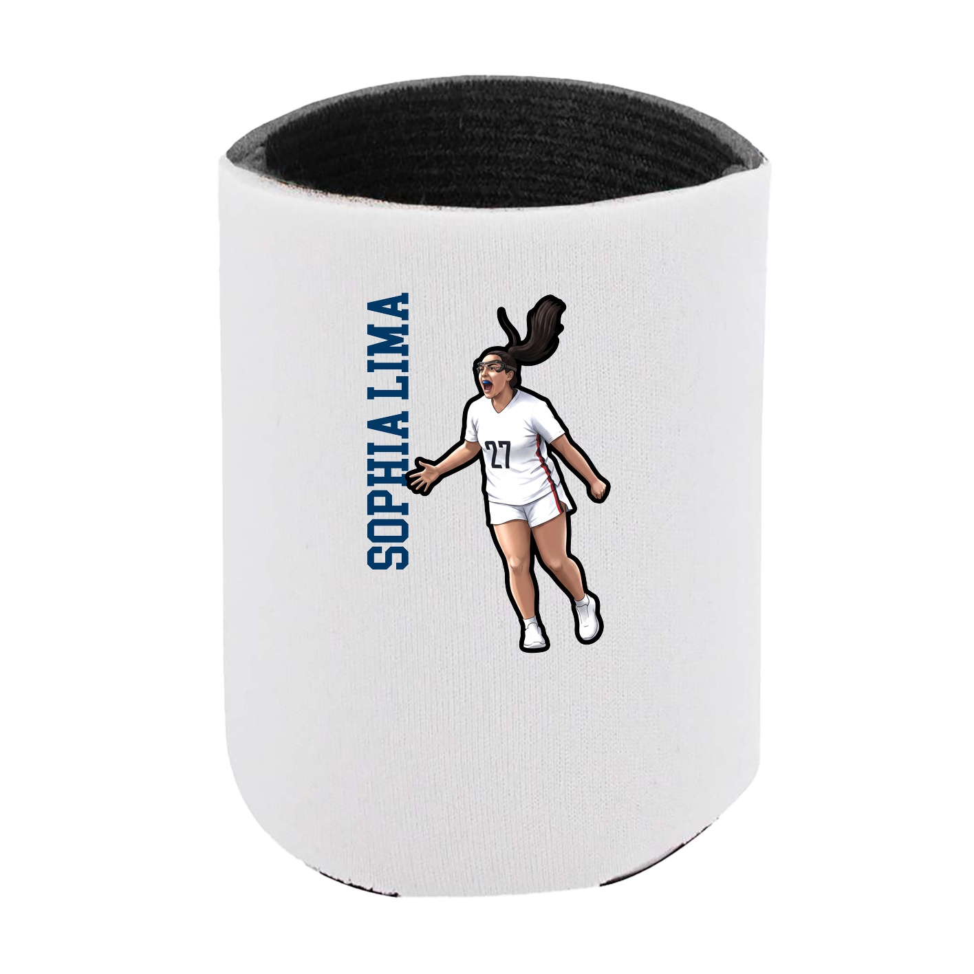 Can Holder — Name Vertical in White