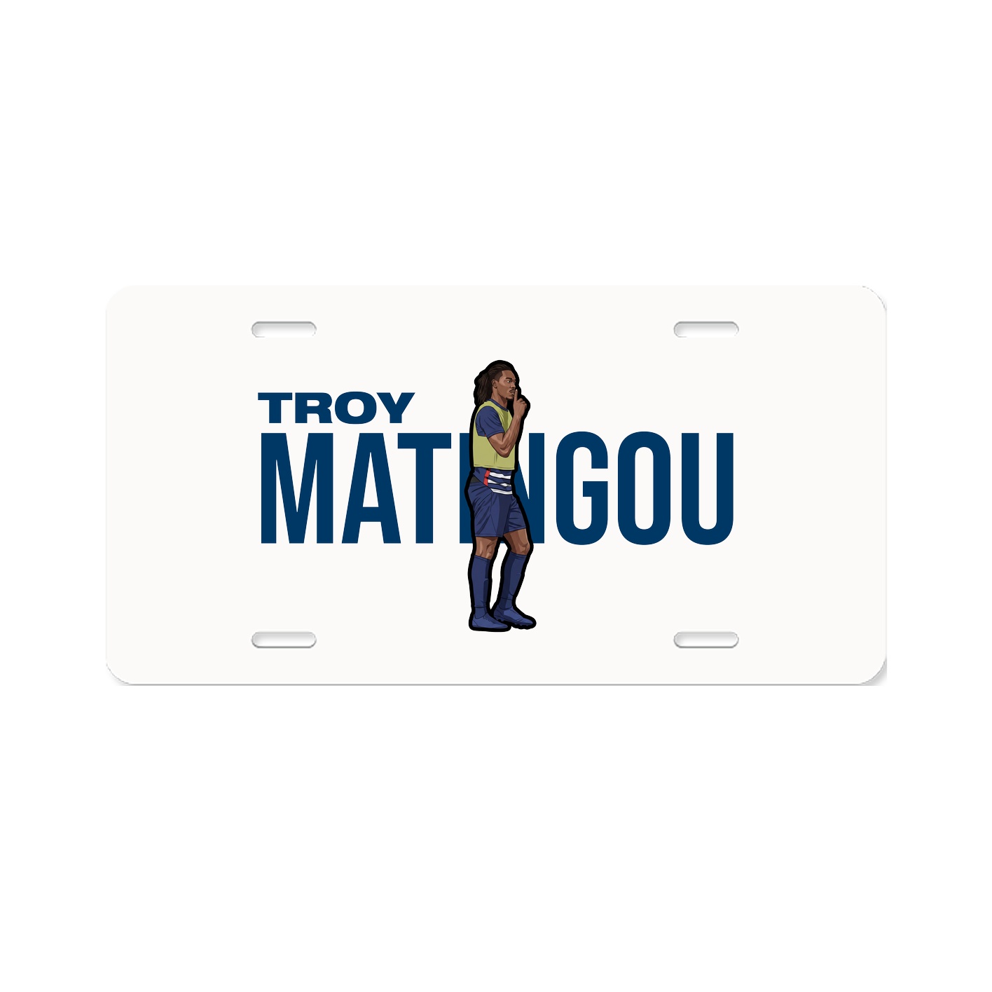 License Plate — Player Name in Classic