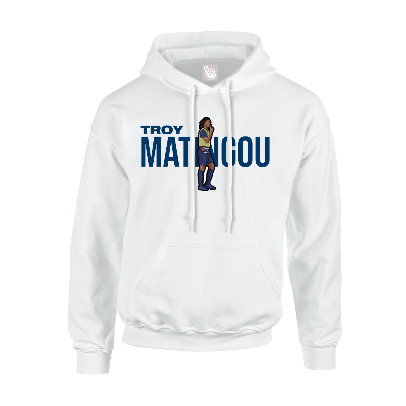 Hoodie — Player Name in White