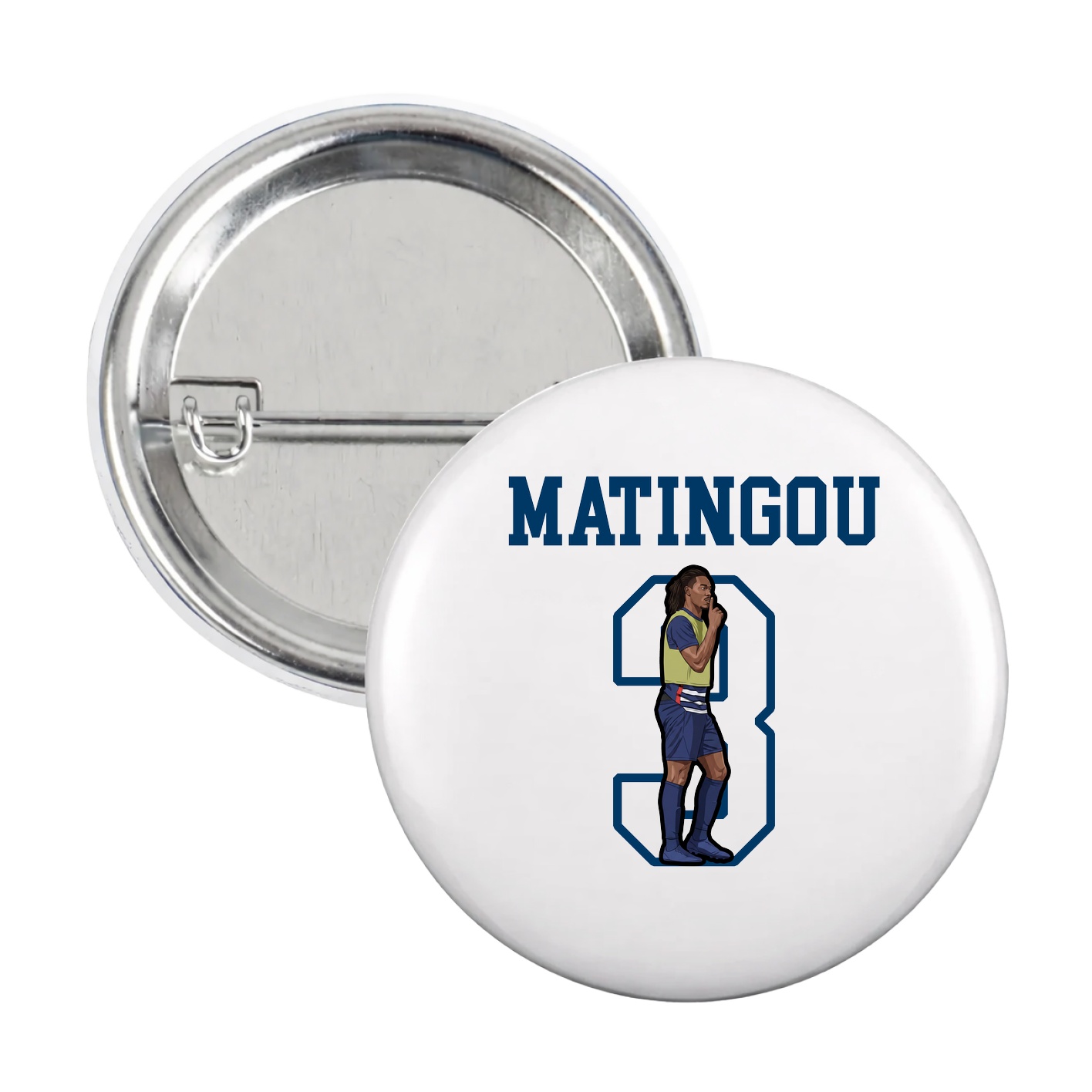 Game Day Button — Shirsey in White