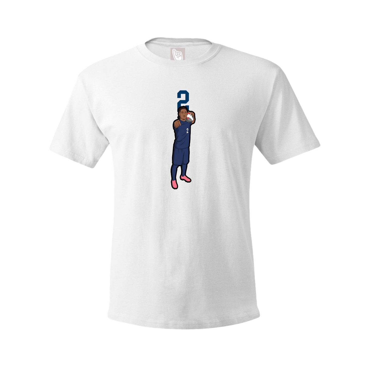 Tee — Number Top in White