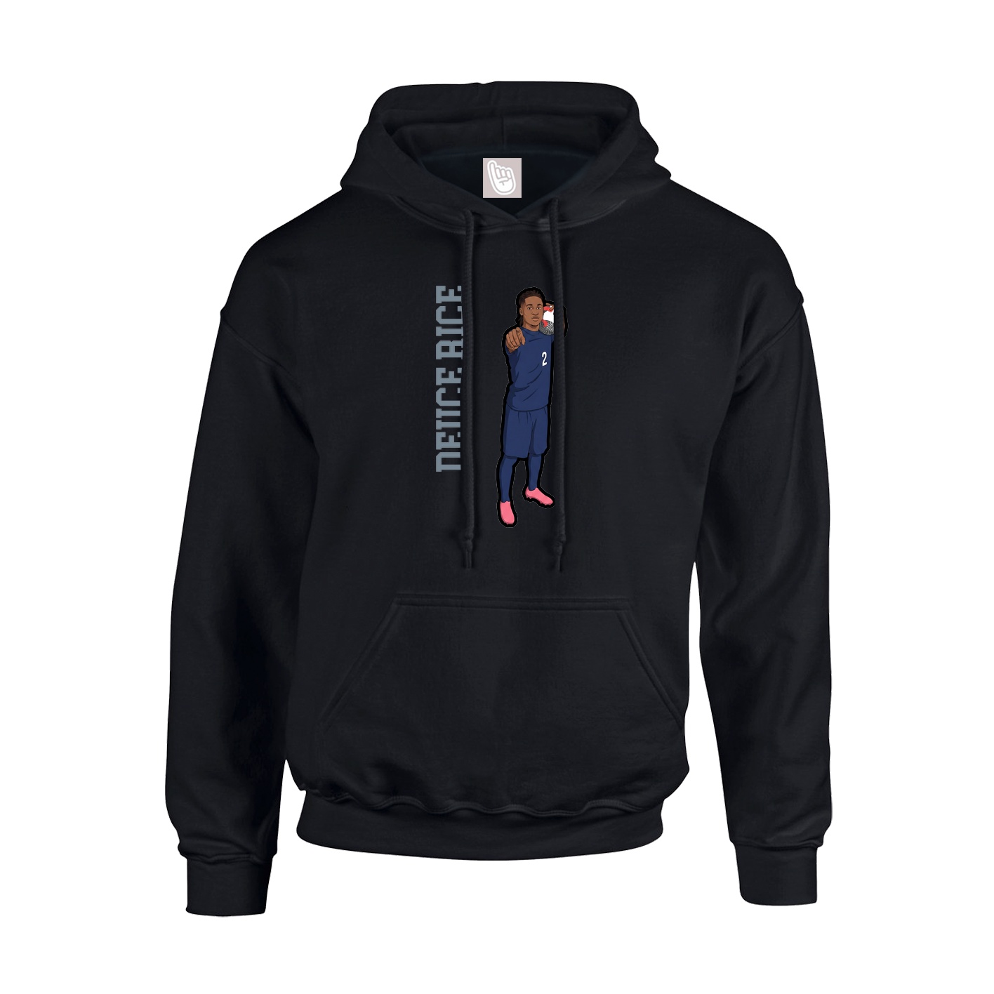 Hoodie — Name Vertical in Black