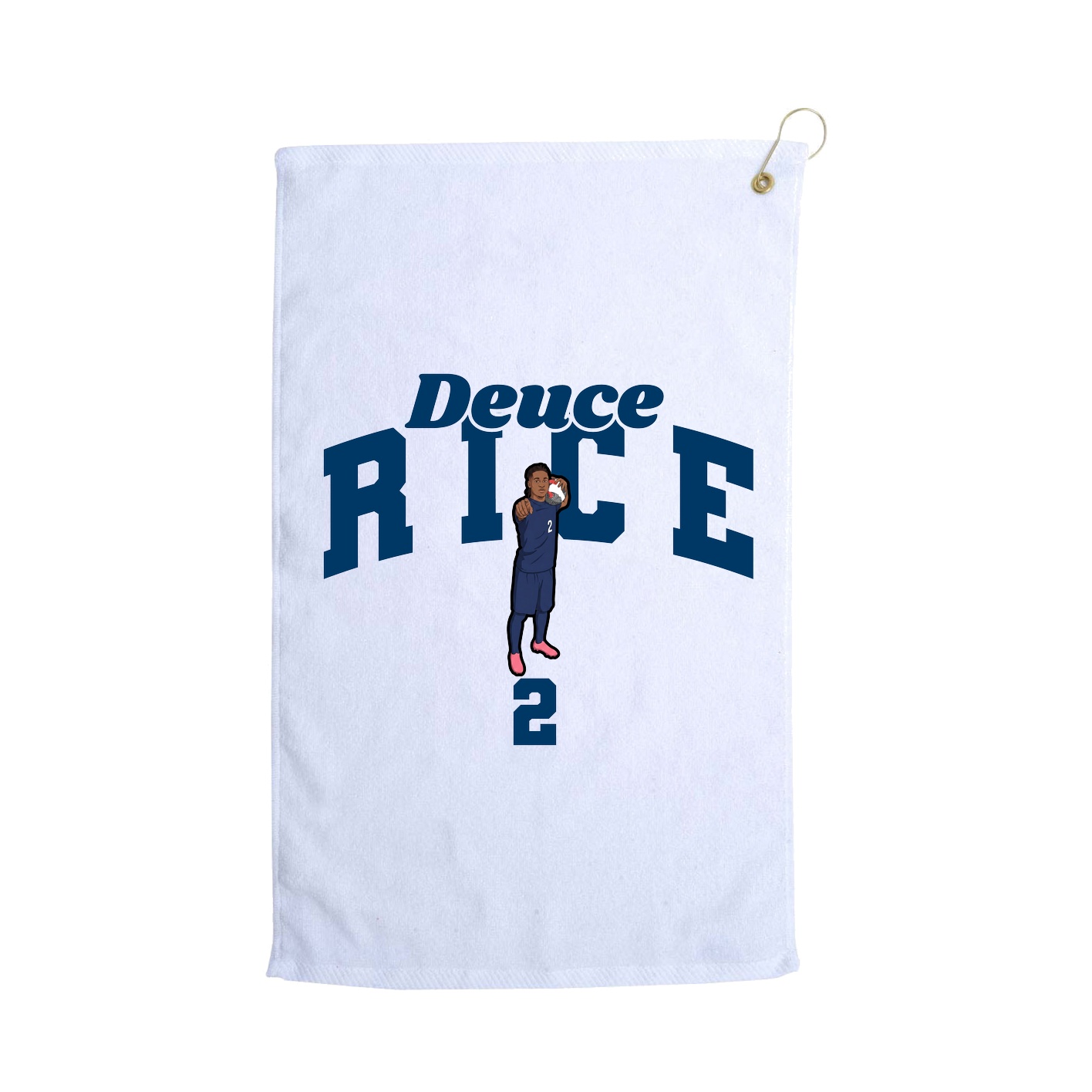 Golf Towel — Signature Arch in White
