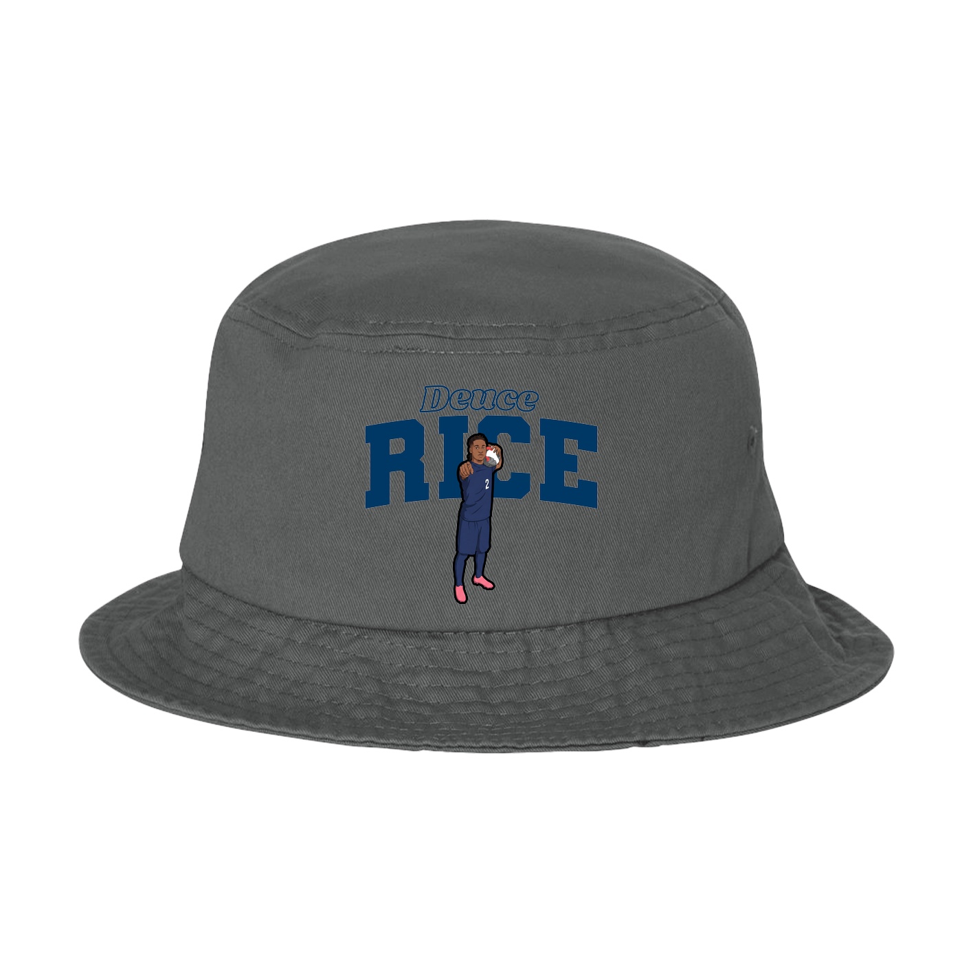 Bucket Cap — Name Arch in Grey