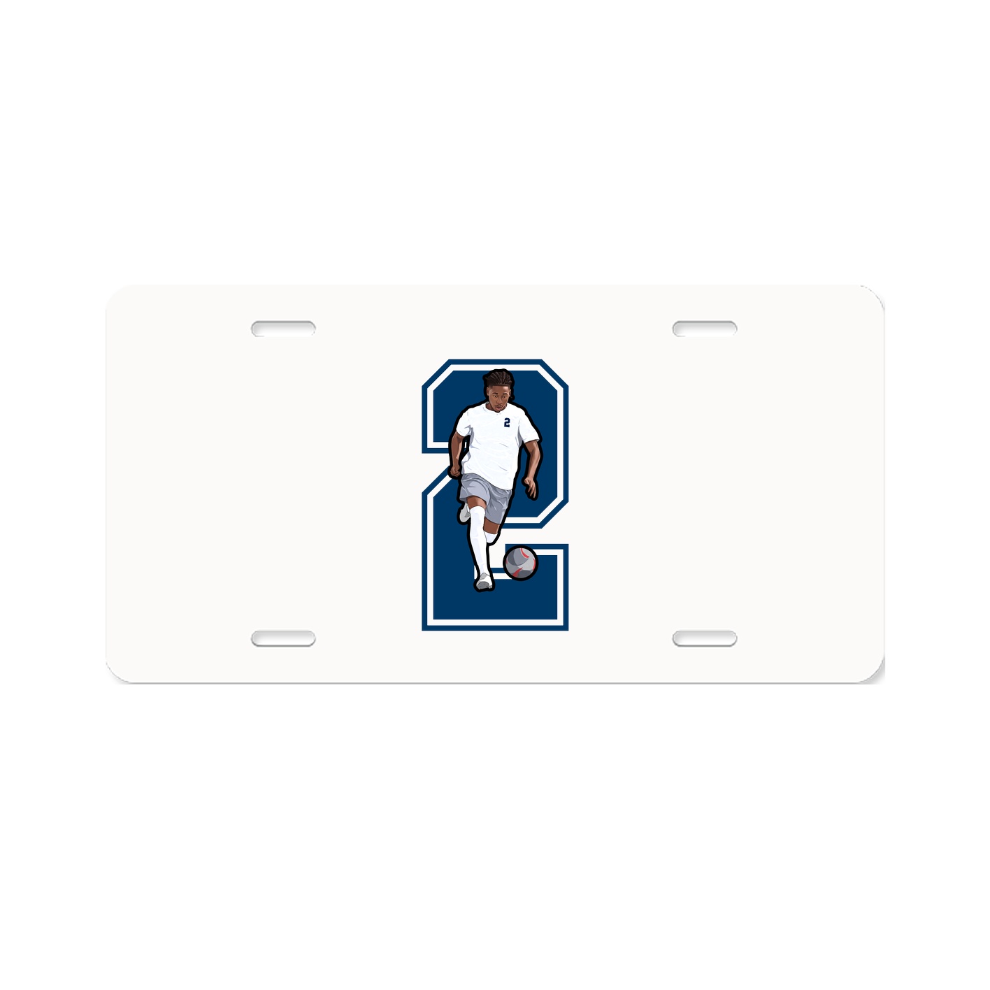 License Plate — Number in Classic