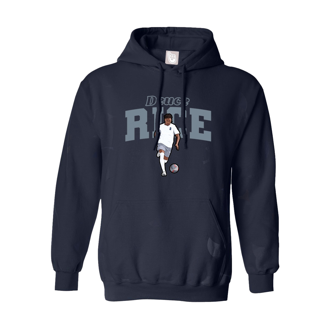 Hoodie — Name Arch in Navy