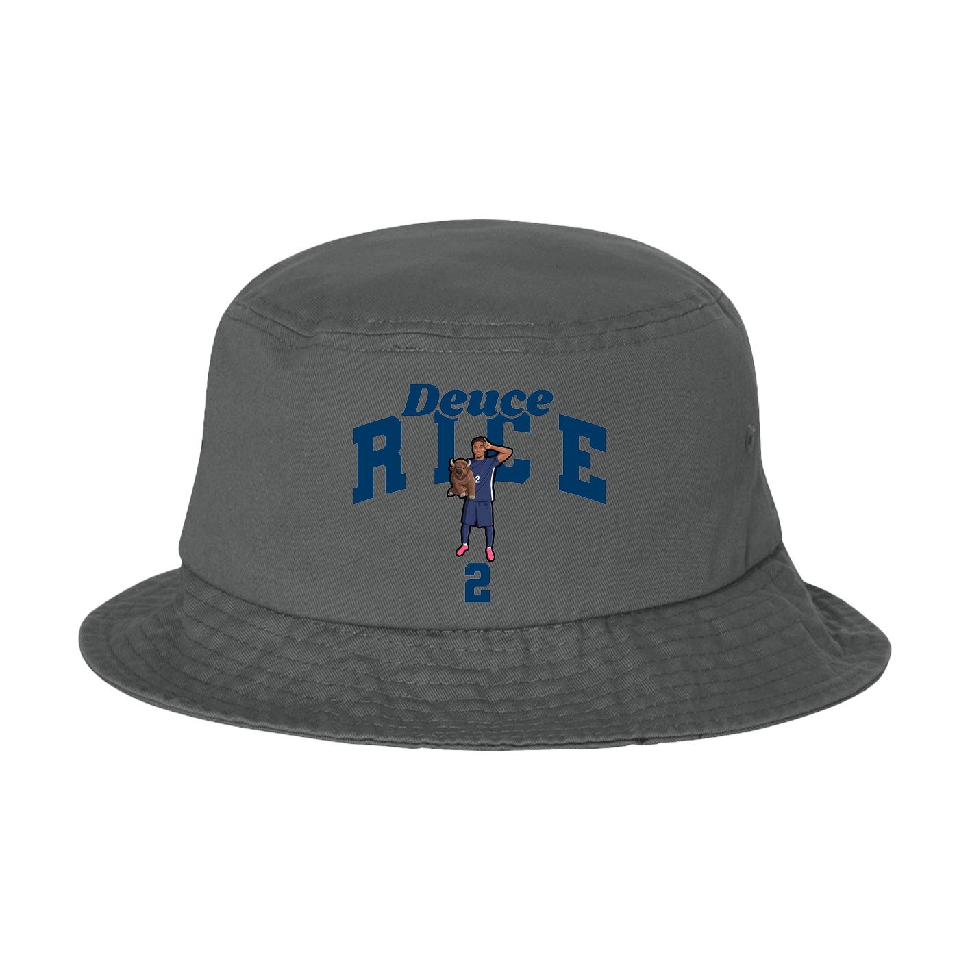 Bucket Cap — Signature Arch in Grey