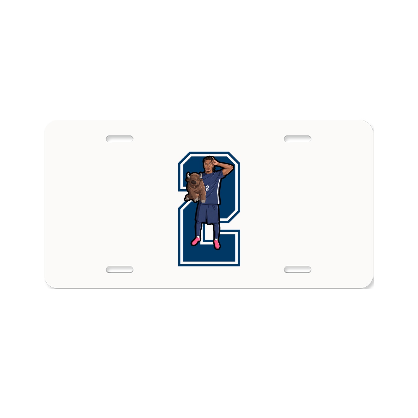 License Plate — Number in Classic