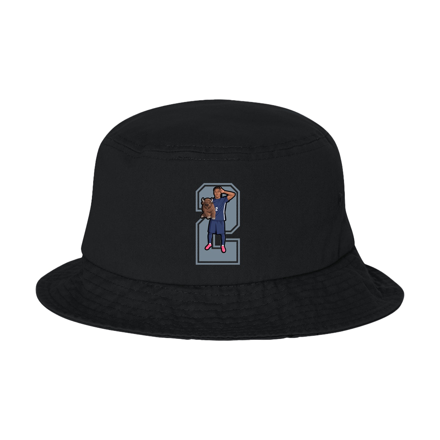 Bucket Cap — Number in Black